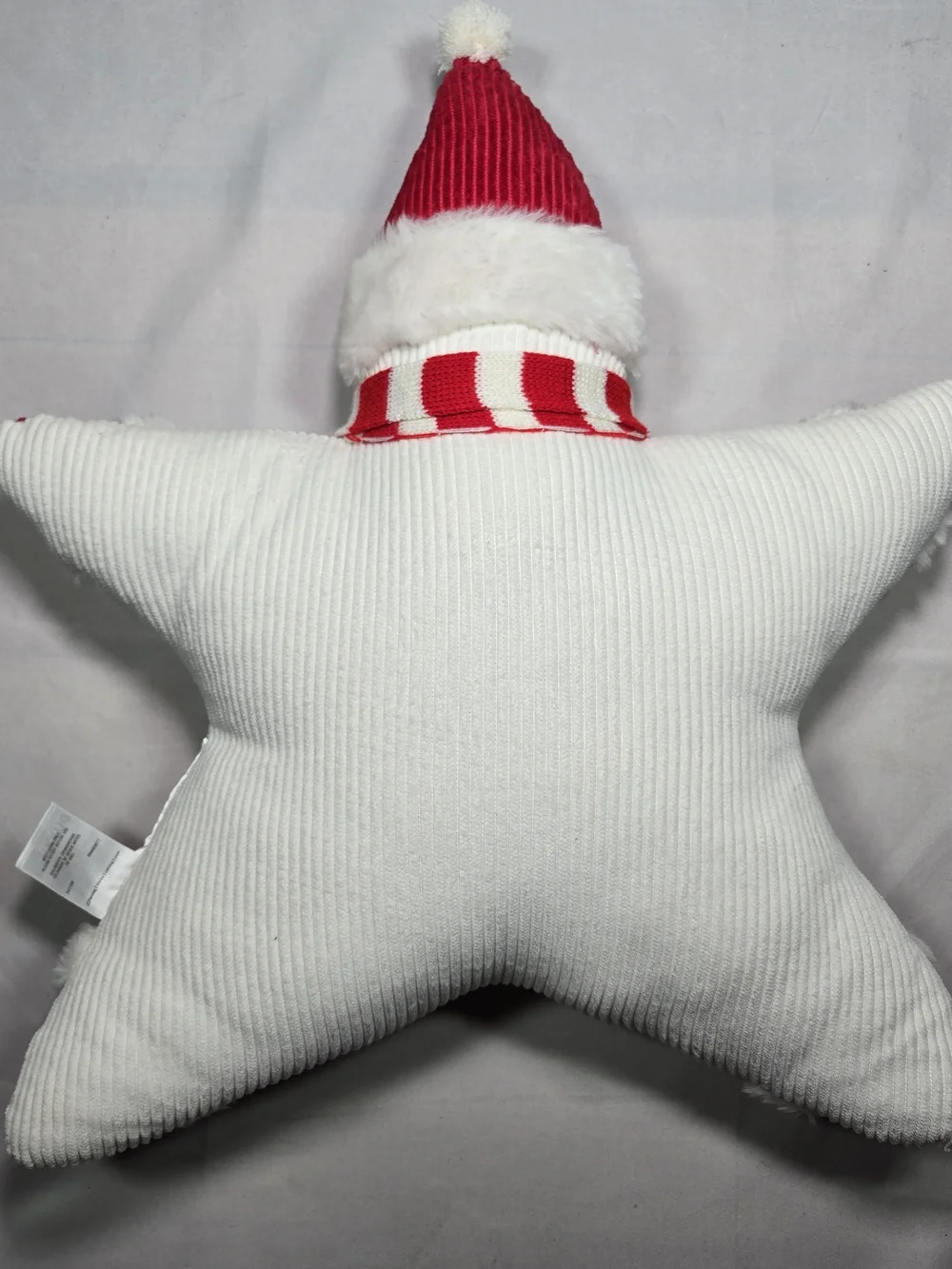 Christmas Pillow Set (2) Santa Snowman Whimsical Decor Holiday Corduroy  19